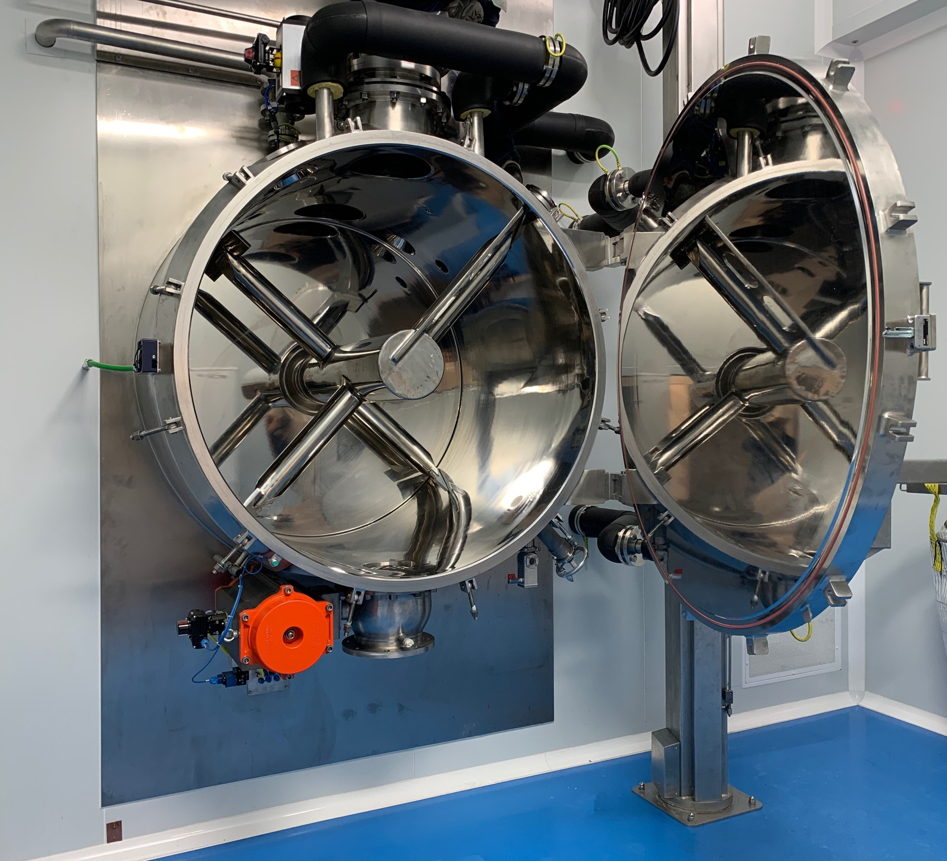 clean area with horizontal dryer